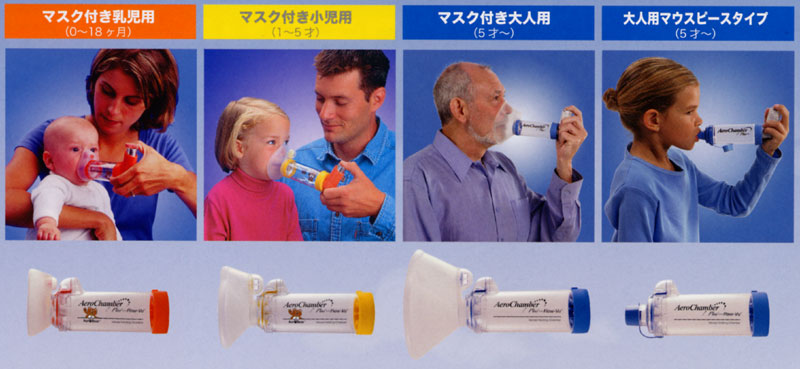 こどもと喘息／吸入補助具：エアロチャンバー・プラス
